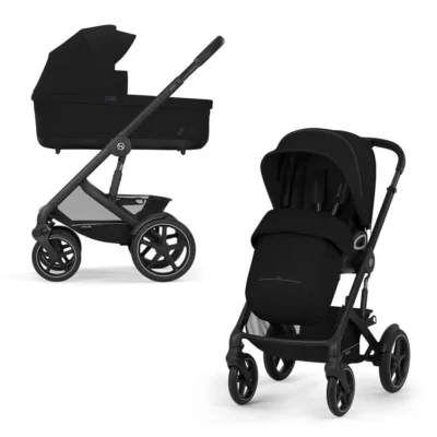 Коляска Cybex Talos S Lux 2 в 1 - moon black