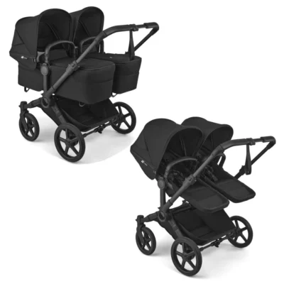 Коляска Bugaboo Donkey 6 Twin 2 в 1 - black/heritage black