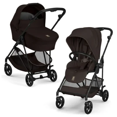 Коляска Cybex Melio Carbon 2026 2 в 1 - chocolate brown