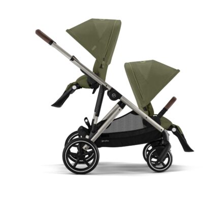 Прогулочная коляска для двойни Cybex Gazelle S - moss green