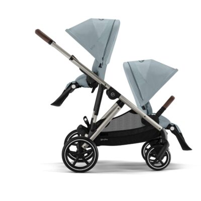 Прогулочная коляска для двойни Cybex Gazelle S - stormy blue