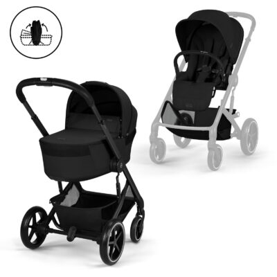 Коляска Cybex Balios S Lux 3 в 1 2026 - moon black