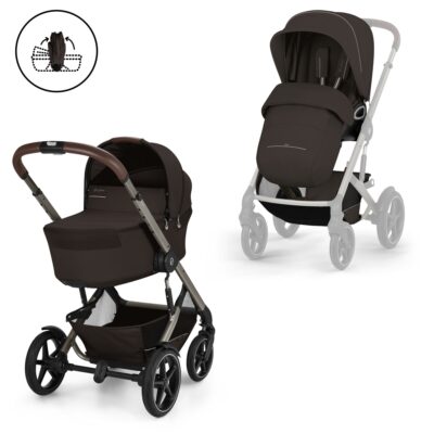 Коляска Cybex Talos S lux 2в1 2026 - chocolate brown