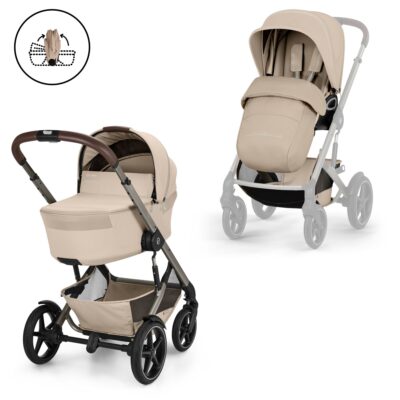 Коляска Cybex Talos S lux 2в1 2026 - almond beige